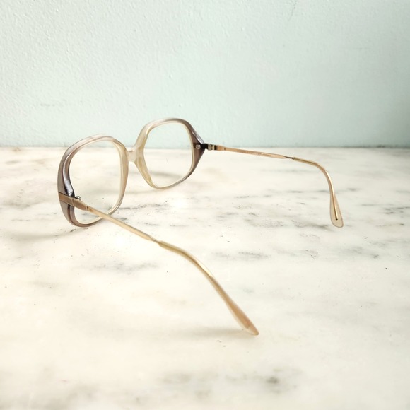 Vintage Martine‎ L\'amy Frame France Gold Eyeglasses Frames Oversized Square main image 5